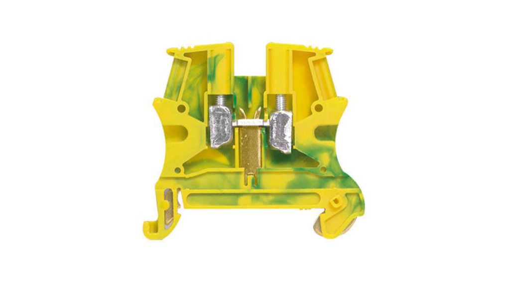 Legrand Distribution Block, 1 Way, 4mm², 23A, 800 V, Green, Yellow, 800V, 23A, Pack of 5 pieces