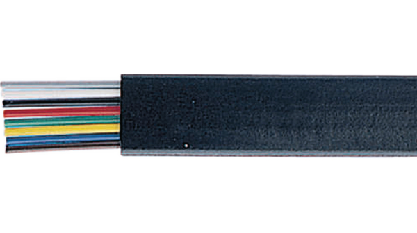 Telecommunication Cable PVC 4x 0.14mm² Bare Copper Black 100m