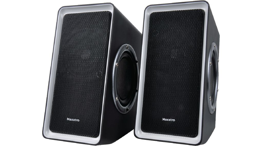 PC Speakers, 2.0, 7W, Black