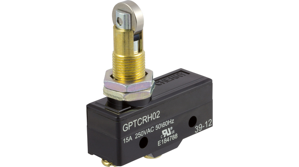 Micro Switch, GP, 15A, , Overtravel Cross Roller