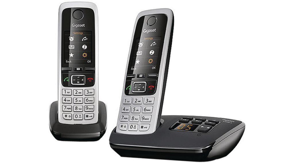 DECT telephone with 2 handsets and answering machine, Analogue