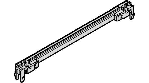 Guide Rail, 160mm, Aluminium / Polyamide, Red