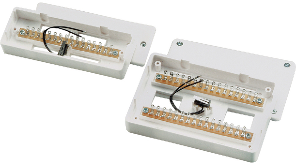 Tag block surface mounted 16-pin VdS-C white