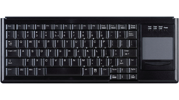 Keyboard with Touchpad, AK4400T, US English with €, QWERTY, USB, Cable