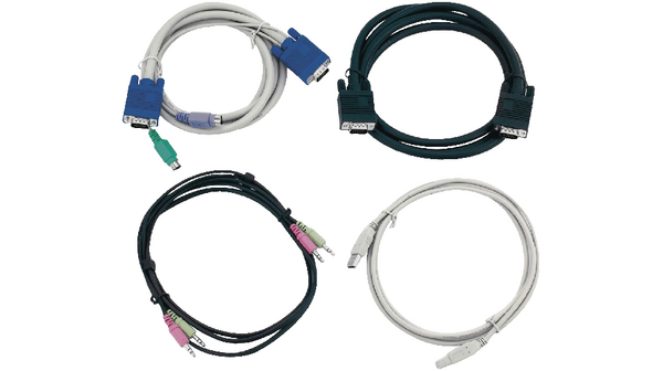 Cable set VGA/USB/PS/2/Audio, 2.7m
