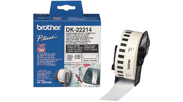 Brother DK-22214  Étiquettes 12 mm papier blanc