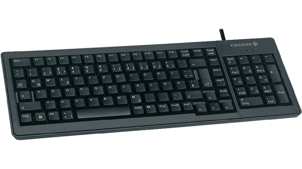 Tastatur, XS, US Engelsk med €, QWERTY, USB / PS/2, Kabel