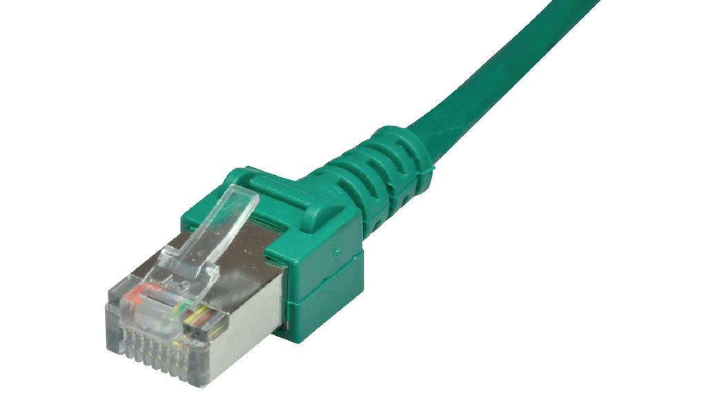 Propojovací kabel, Zástrčka RJ45 - Zástrčka RJ45, Cat 5, S/UTP, 1m, Zelená