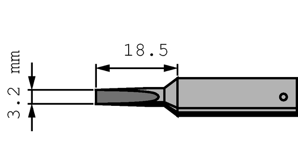 Lötspitze 832 Meissel 46mm 3.2mm
