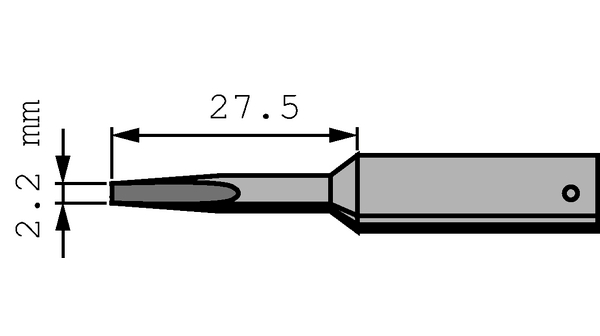Soldering Tip 832 Chisel 55mm 2.2mm
