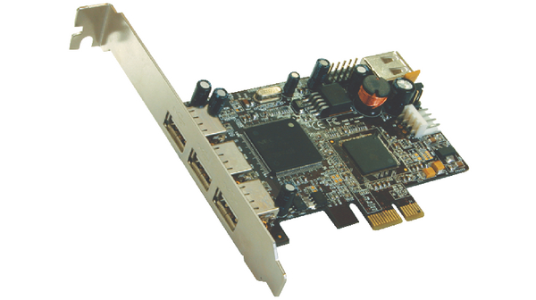 Interface Card 4x USB 2.0 PCI-E x1