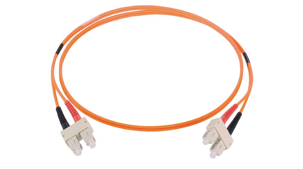 Fibre Optic Cable Assembly 62.5/125 um OM1 Duplex SC - SC 2m