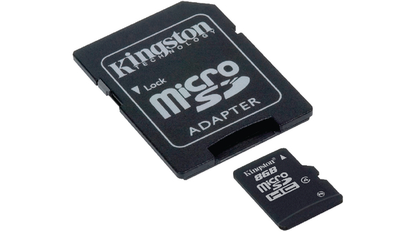 microSDHC card, 8 GB