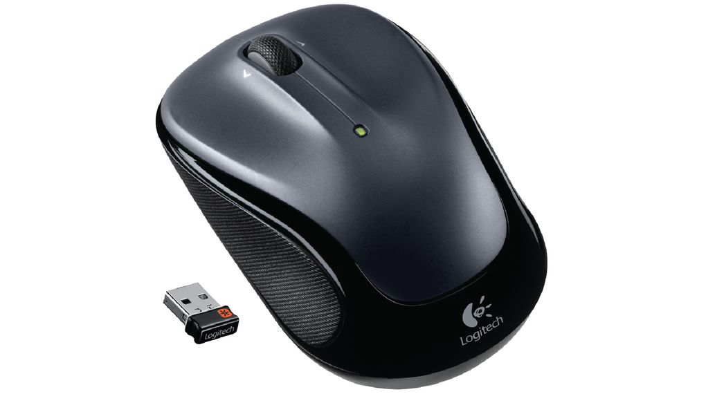 Wireless Mouse M325 1000dpi Optical Ambidextrous Dark Grey