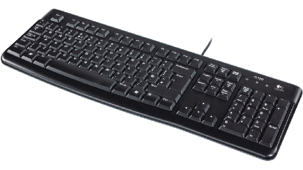 Tastatur, K120, CH Sveits, QWERTZ, USB, Kabel