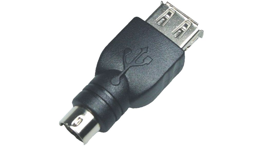 Adapter, USB-A 2.0 Socket - PS/2 Plug
