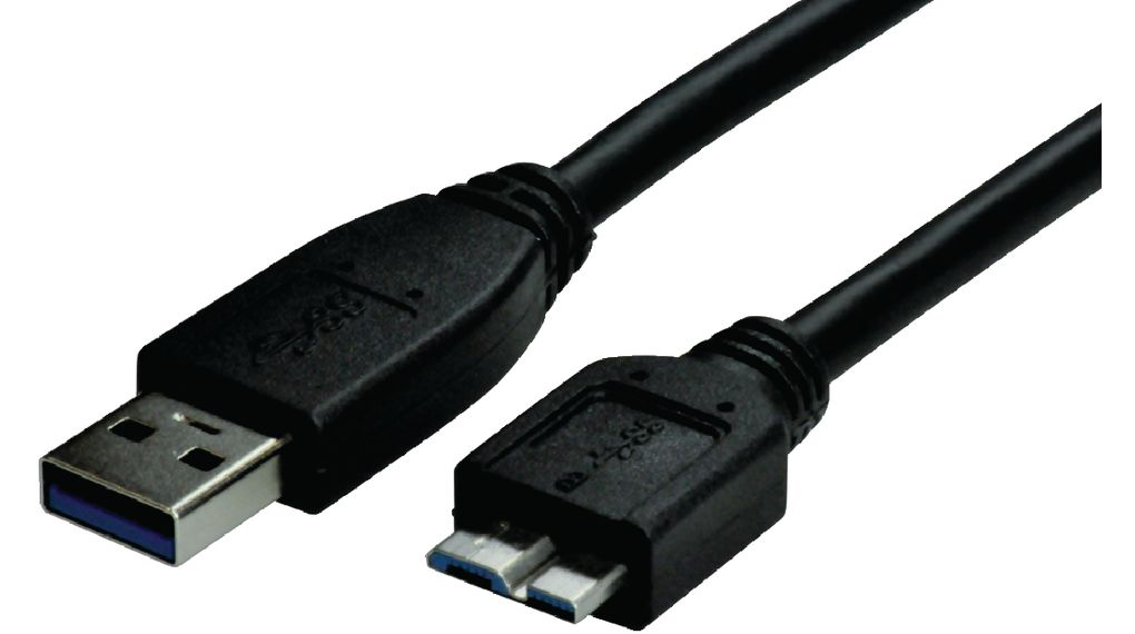 Udholde skære ned kristen PB-3400-03 | Maxxtro Micro USB 3.0 cable, USB-A Plug - USB Micro-B Plug,  900mm, USB 3.0, Black | Distrelec Norway