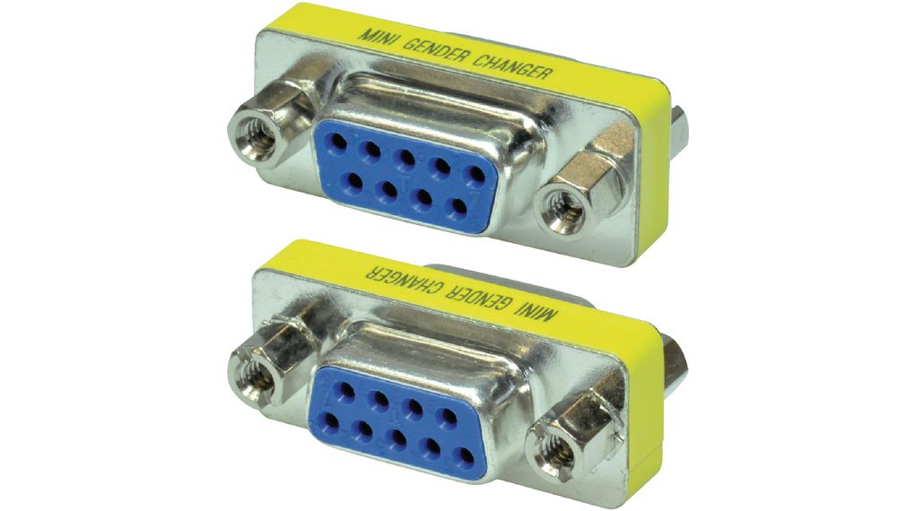 D-Sub Adapter, D-Sub 9-Pin Socket - D-Sub 9-Pin Socket