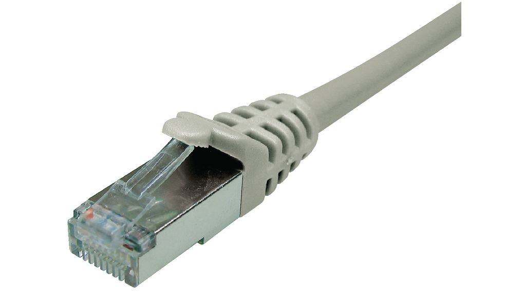 (PB-SFTP6A-025) Patchkabel, RJ45-Steckverbinder - RJ45-Steckverbinder, Cat 6a, S/FTP, 250mm, Grau