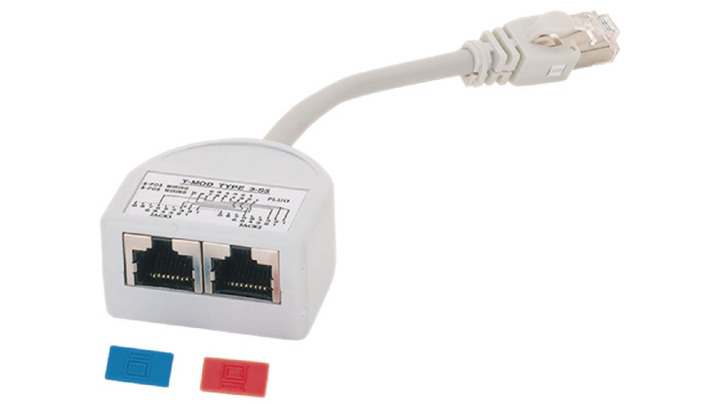 TA-900, Maxxtro (TA-900) Modulo di collegamento Y per Ethernet, Spina RJ45  - Zoccolo a innesto RJ45, Dritto