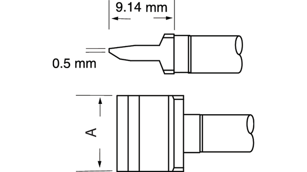 Kazeta pro pájení a opravy SMTC Čepel, dlouhý 9.2mm 10mm
