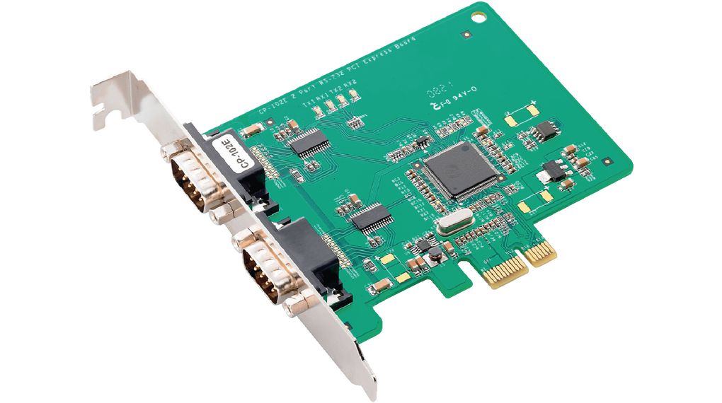 Interface Card, RS232, DB9 Male, PCIe