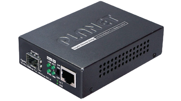 Převodník médií, Ethernet - Vlákno vícevidové / Vlákno jednovidové, Optické porty 1SFP