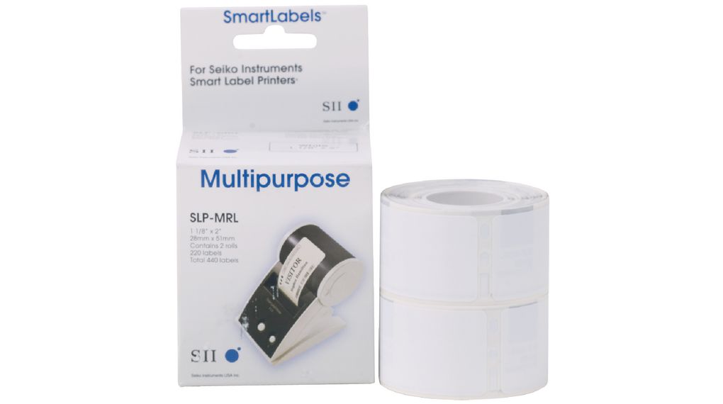 MultiPurpose Labels (Barcode), Paper, 28 x 51mm, 220pcs, White
