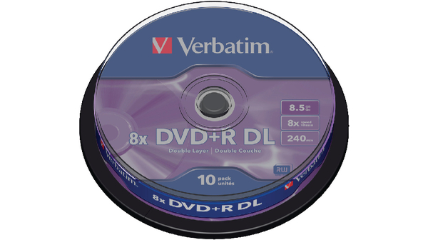 DVD+R DL 8.5 GB Spindle of 10