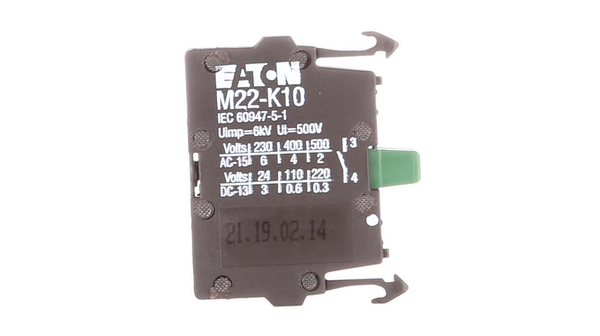 Eaton M22-K10 Moeller Contact Block, 22mm Diameter, 1NO Contact - Foto 5