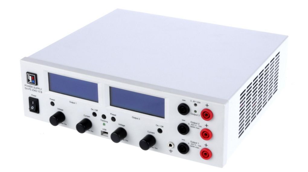 Labornetzgerät Programmierbar 42V 10A 160W USB CEE 7/7 Stecker