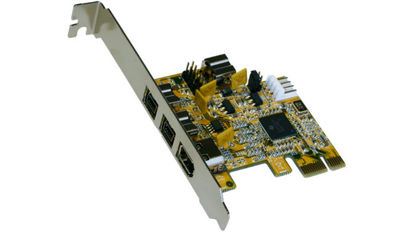 Interfacekaart 1x FireWire / 3x FireWire800 PCI-E x1