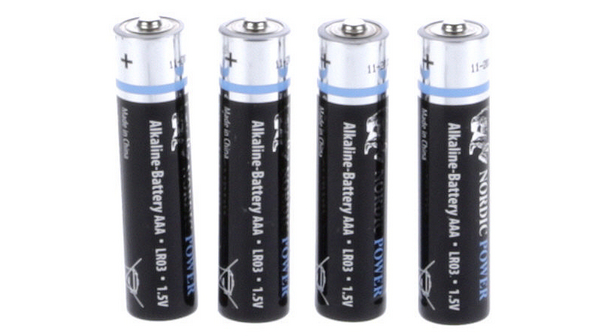 Alkaline Primary Battery AAA / LR03 Pack of 4 pieces