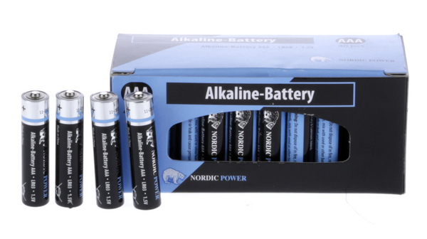 Batterie primarie, Alcalina/manganese, AAA, 1.5V, Pacco da 40 pezzi