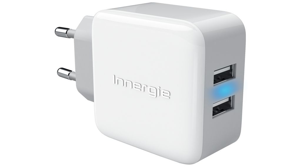 ga zo door omverwerping Christchurch POWERJOY PRO | Innergie 21 W dual USB charger, 49 x 51 x 55 mm, 82 g |  Distrelec Germany