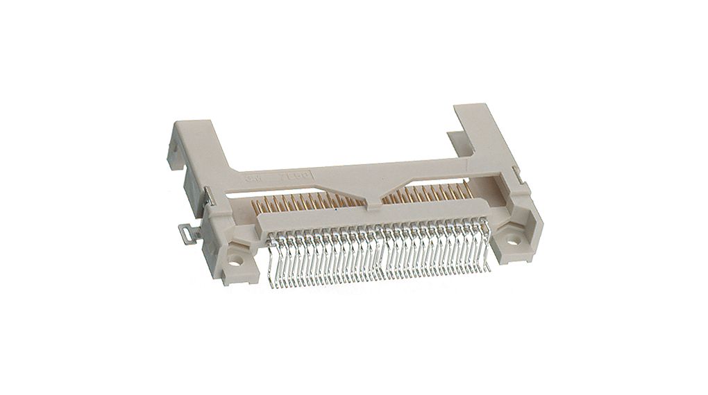 Memory Card Connector, CompactFlash, Poles - 50