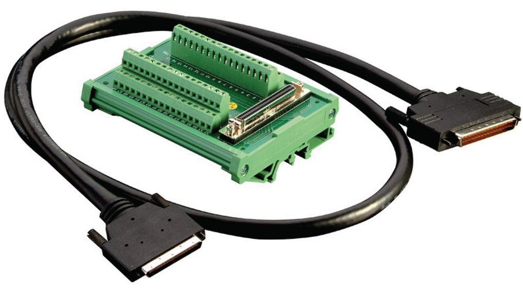 Terminalblock med SCSI-II-kablage