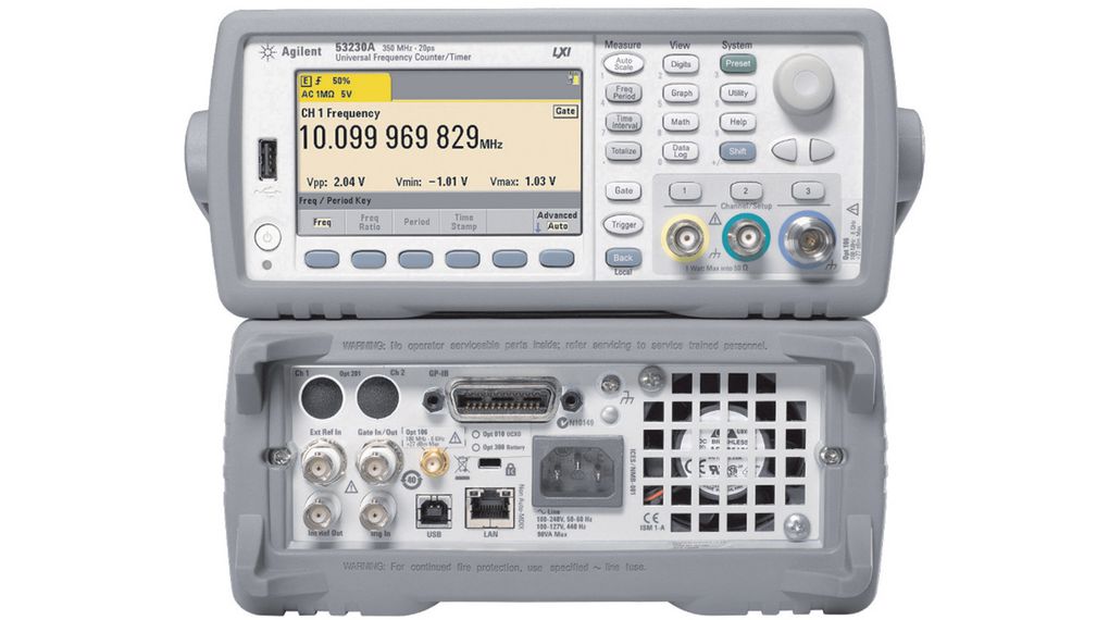 Contatore di radiofrequenza, 350 MHz, 10 cifre/sec