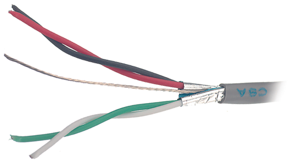 Câble multipaire PVC 2x2x0.33mm² Cuivre étamé Gris 305m