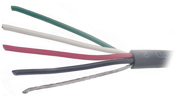 Multicore Cable, SY Steel Shield, Polyurethane (PUR)x 0.81mm², Black