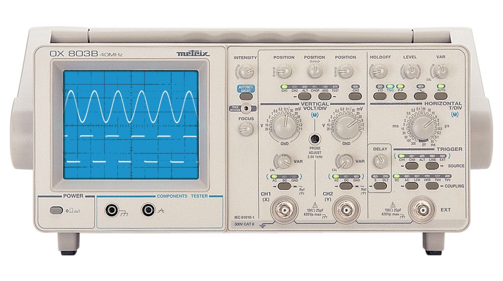 Oscilloscope Analogue 2x40 MHz