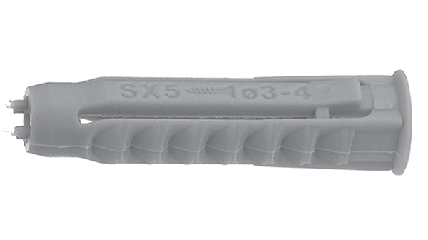 Nylon Dowel Plug SX8, 8 x 40mm, Pack of 20 pieces