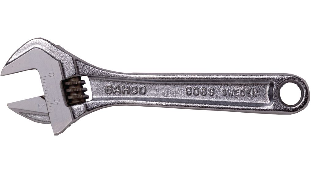 8075 C, Bahco Rollgabelschlüssel Stahllegierung 53 mm 455 mm
