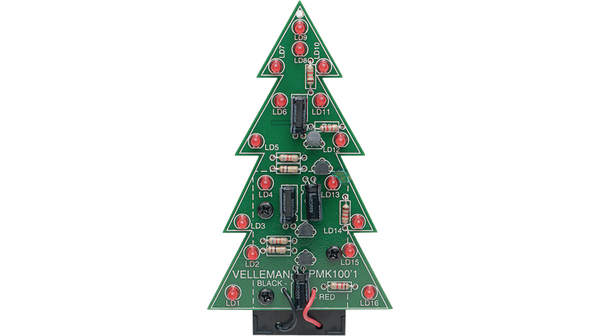 Stavebnice Flashing Christmas Tree (Blikající vánoční stromek)