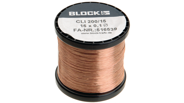 Copper Wire, 0.24mm², ø0.1mm, 200g