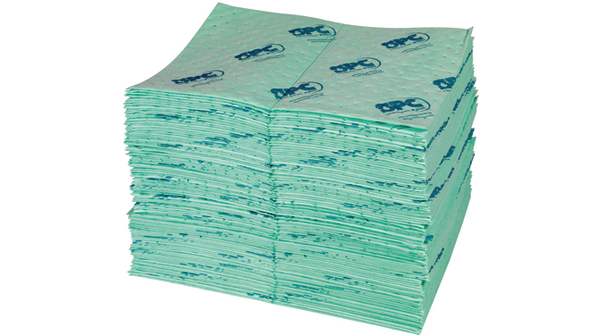 Tampons absorbants pour produits chimiques UN, 510 x 410mm, Lot de 100 pièces