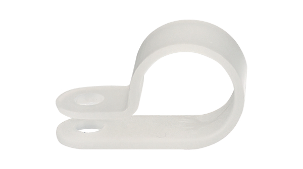 Cable Clamp, 19mm, Polyamide 6.6, Natural, Screw