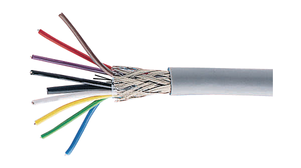 Multicore Cable, CY Copper Shield, PVC, 3x 0.22mm², 100m, Grey