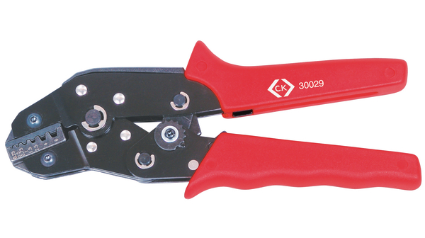 Ratchet Crimping Pliers for Bootlace Ferrules, 0.25 ... 6mm², 190mm