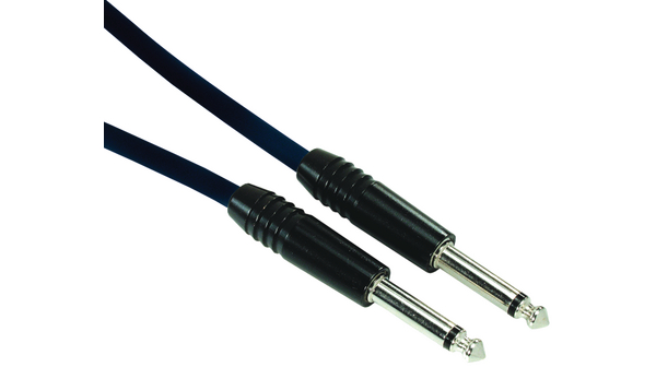 NPK15-BL, Contrik Audio cable mono jack 6.3 mm 6.35 mm Jack Plug - 6.35 mm  Jack Plug 1.5m